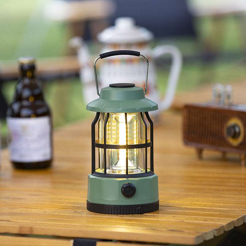 400 Lumens NEW Retro Camping Lights; Atmosphere Tent Lights COB Battery Lighting Hanging Lights; Outdoor Camping Accessories Doba